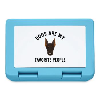 Dogs Are My Favorite People mon chien préférré - Boîte à goûter - bleu saphir - Devant