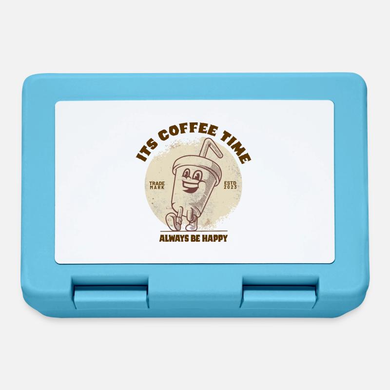 Its Coffee Time - Brotdose - Saphirblau