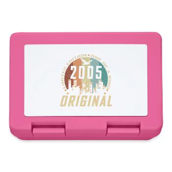 Vintage December 2005 19th Birthday Gift - Lunchbox - pink - Front