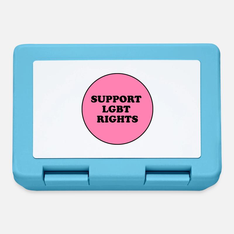 Soutenez les droits LGBT - Boîte à goûter - bleu saphir