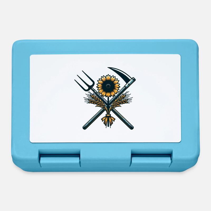 Logo de l’agriculture - Boîte à goûter - bleu saphir