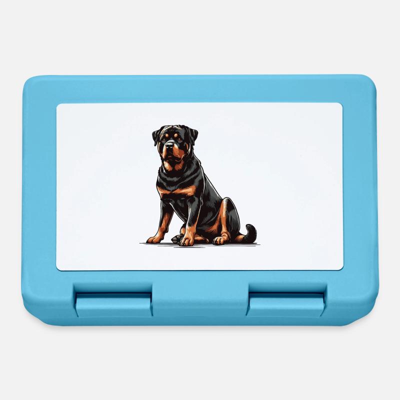 Rottweiler - Boîte à goûter - bleu saphir