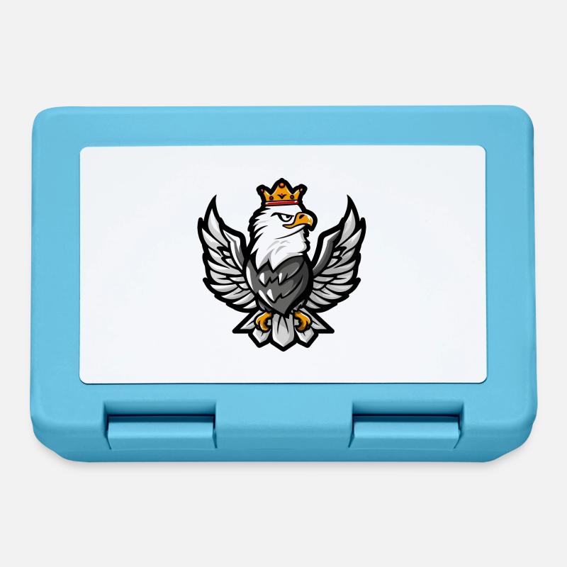 Eagle Cartoon Crown - Lunchbox - sapphire blue