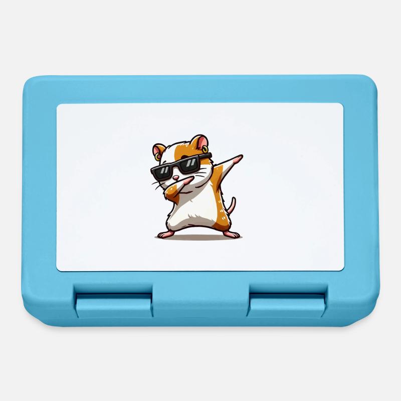 hamster dabbing - Brotdose - Saphirblau