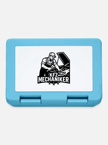 Kfz Mechaniker - Brotdose - Saphirblau