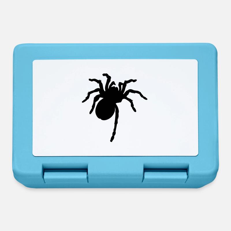 Große Spinne - Brotdose - Saphirblau