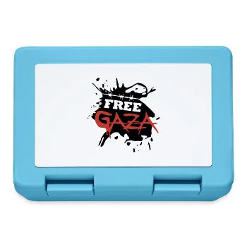 Free Gaza - Brotdose - Saphirblau - Vorne