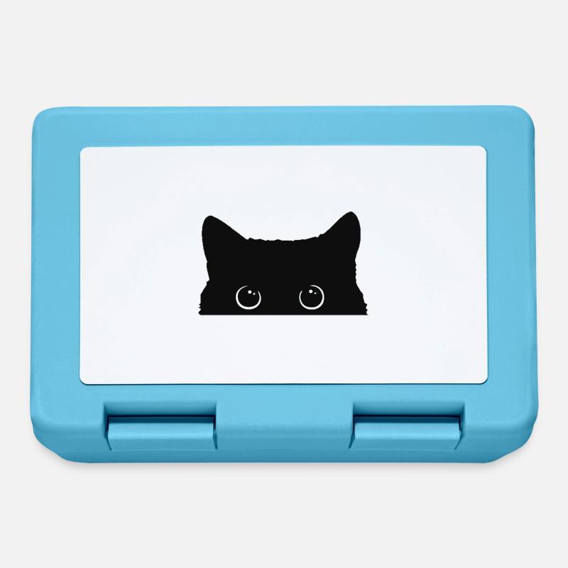 chaton - Boîte à goûter - bleu saphir