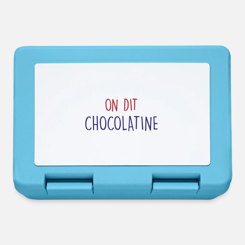 on dit chocolatine - Boîte à goûter - bleu saphir