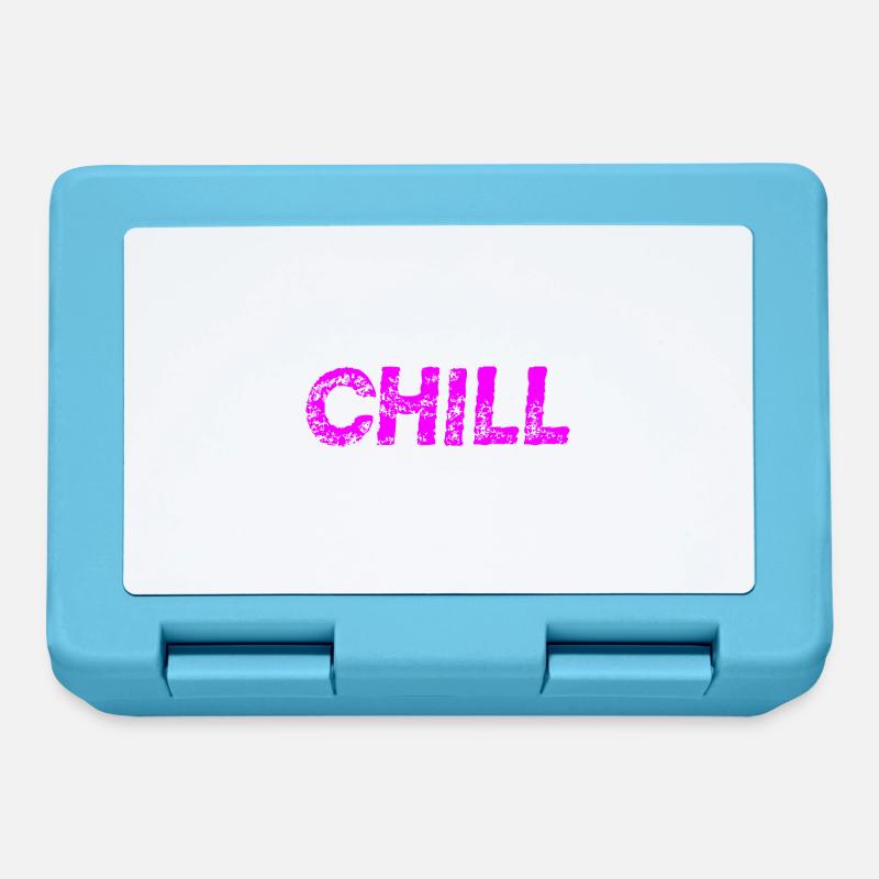Chill - Idée cadeau - Boîte à goûter - bleu saphir