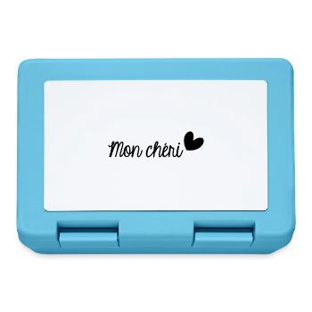 SAINT VALENTIN. EVJF. JE T'AIME. I LOVE YOU. AMOUR - Boîte à goûter - bleu saphir - Devant