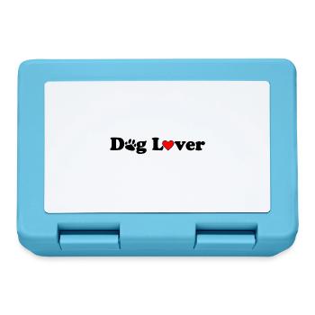amoureux des chiens - Boîte à goûter - bleu saphir - Devant