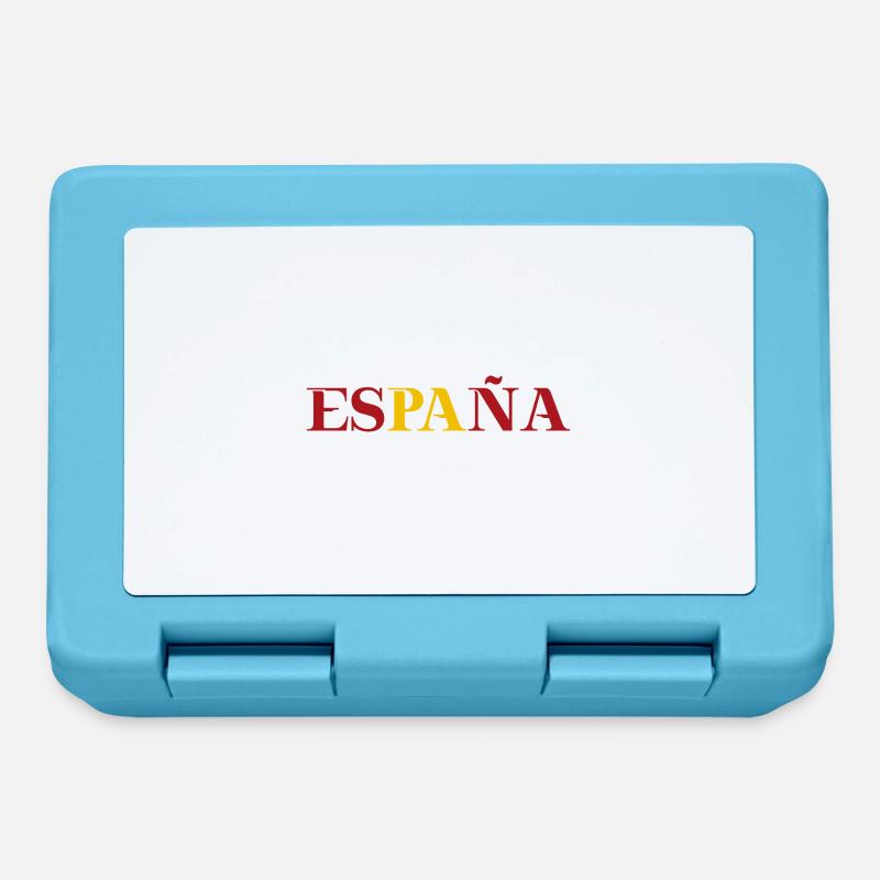ESPAÑA Espagne Idée cadeau Drapeau Drapeau Espagnol - Boîte à goûter - bleu saphir