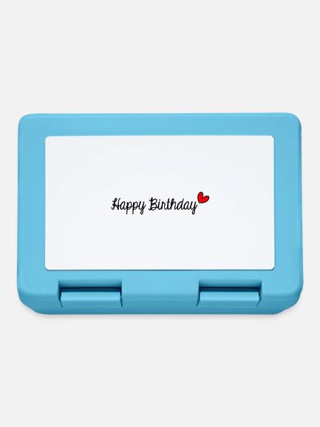 JAHRESTAG. ALLES GUTE ZUM GEBURTSTAG!. ALLES GUTE ZUM GEBURTSTAG!. - Brotdose - Saphirblau