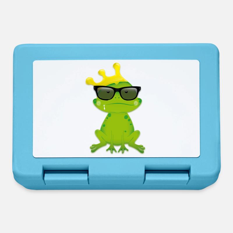 Nerd Frog - Boîte à goûter - bleu saphir