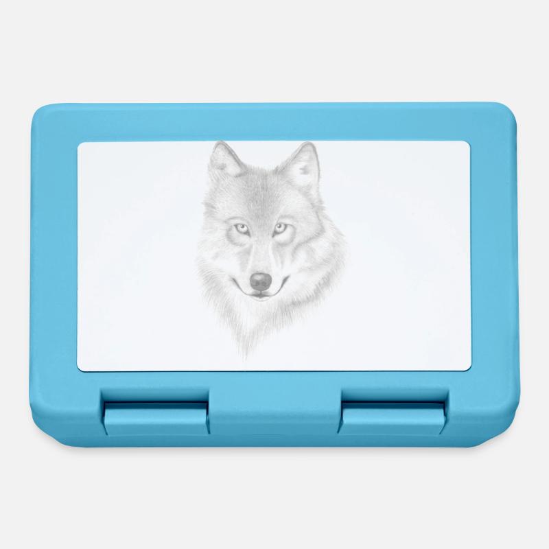 Wolf - Brotdose - Saphirblau