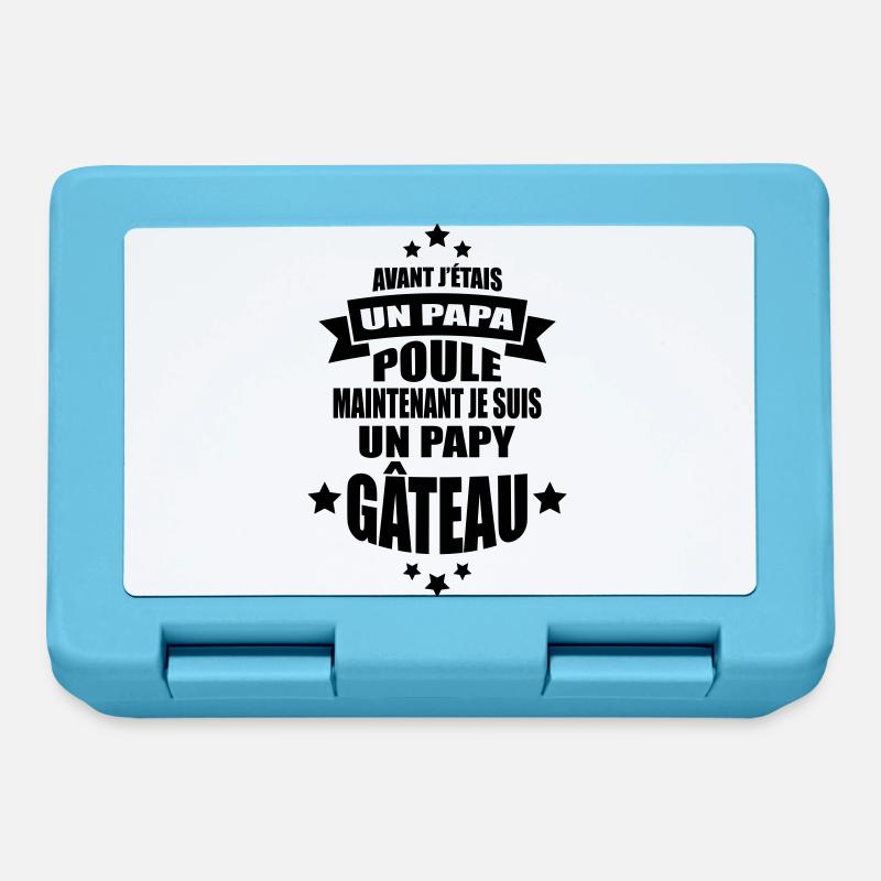 je suis un papy gâteau - Boîte à goûter - bleu saphir