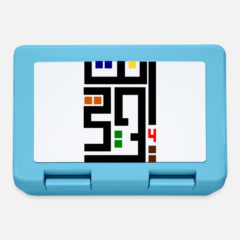 arabe - Boîte à goûter - bleu saphir