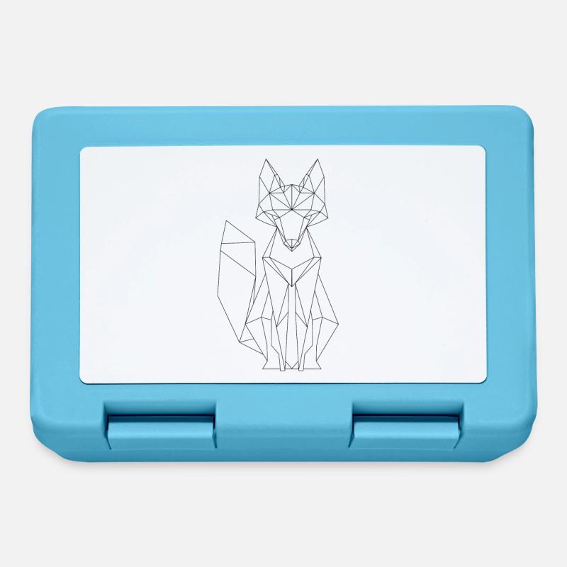 Fuchs Polygon Design - Brotdose - Saphirblau