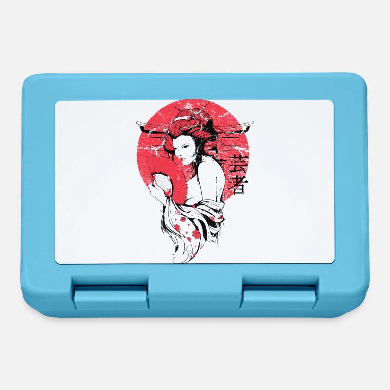 Soleil du Japon - Boîte à goûter - bleu saphir