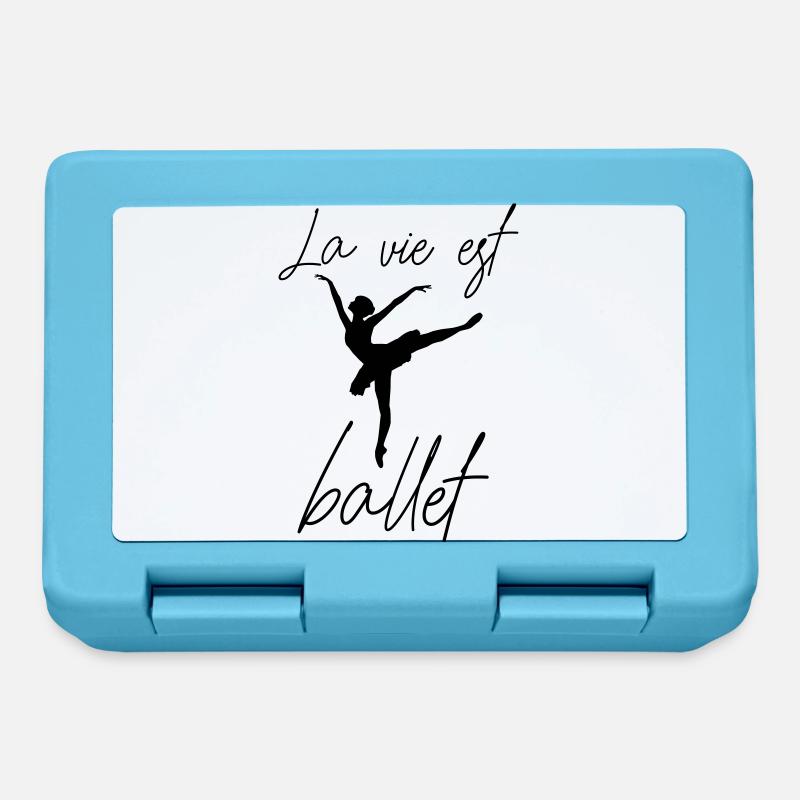 La vie est ballet - Brotdose - Saphirblau