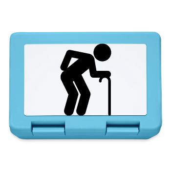 A man age at retirement age - Lunchbox - sapphire blue - Front