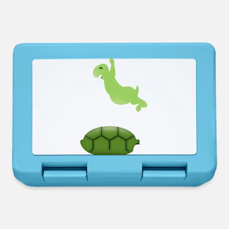Spring turtle / Springerschildkröte (DDP) - Brotdose - Saphirblau