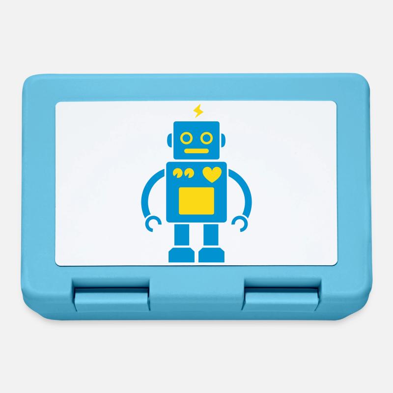 Roboter / Robot #2_2c - Brotdose - Saphirblau