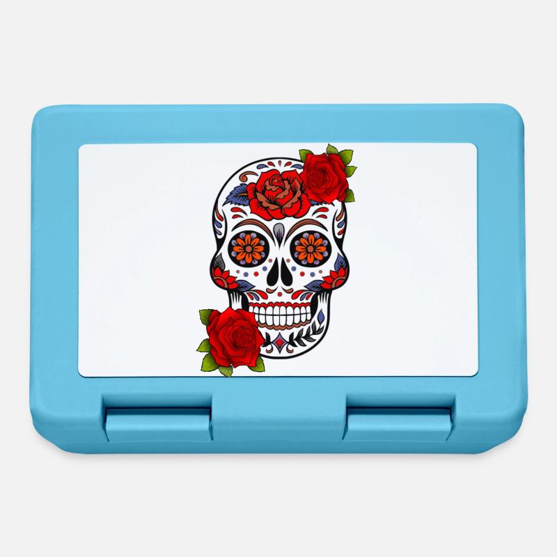 Skull Mexico - Lunchbox - sapphire blue