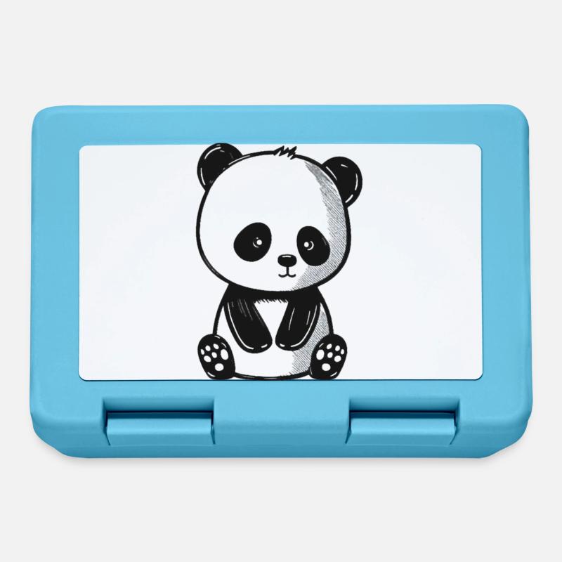 Panda-Paradies - Brotdose - Saphirblau