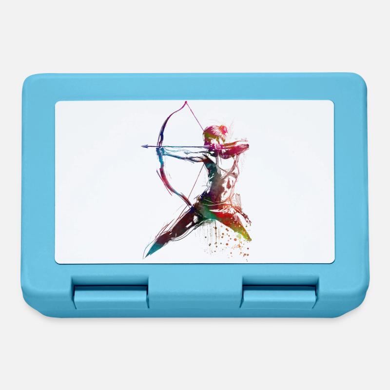 Art du tir à l’arc #archery - Boîte à goûter - bleu saphir