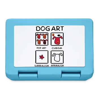 dog - Lunchbox - sapphire blue - Front