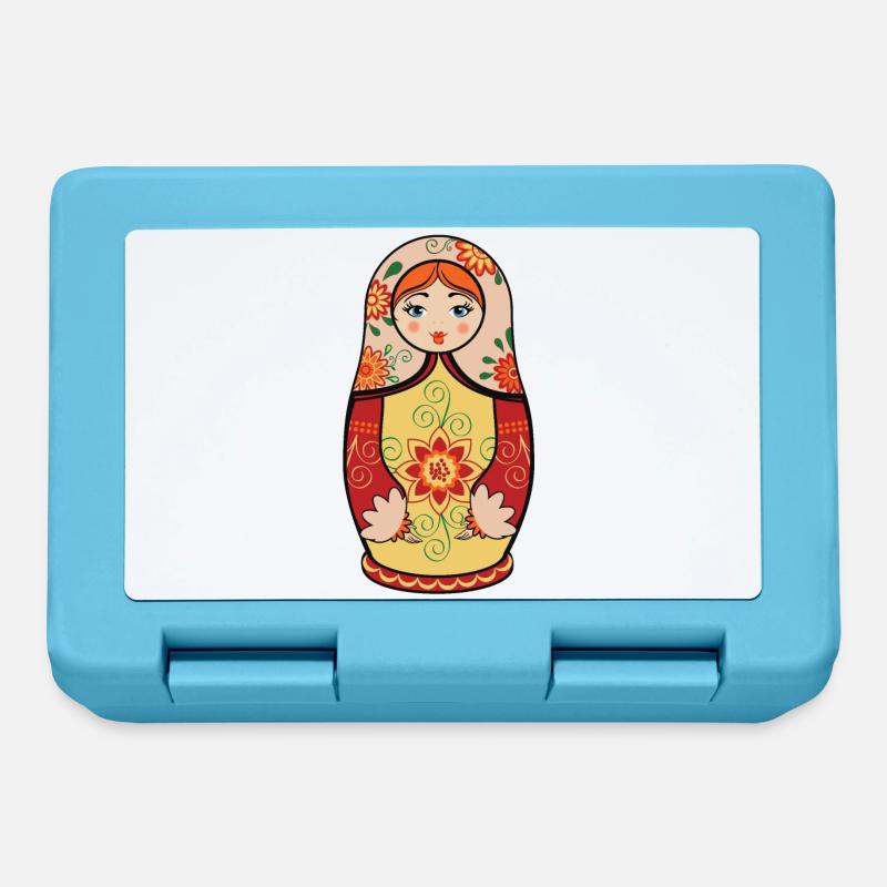 Matryochka / Matryoshka / Matroshka - Boîte à goûter - bleu saphir