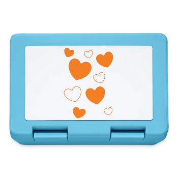 Heart Pattern Heart Pattern Gift Heart Pattern - Lunchbox - sapphire blue - Front