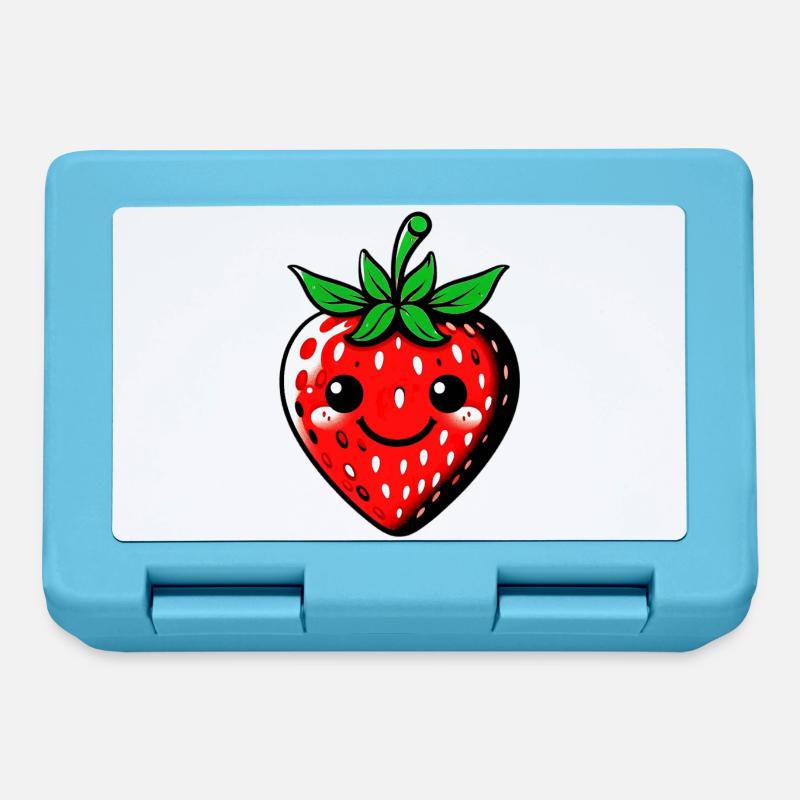 Erdbeeren Erdbeeren - Brotdose - Saphirblau