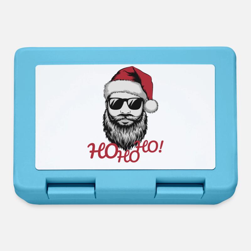 HO ho HO - Boîte à goûter - bleu saphir