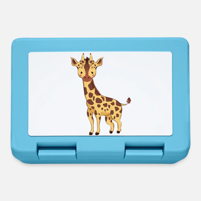 Giraffe - Brotdose - Saphirblau