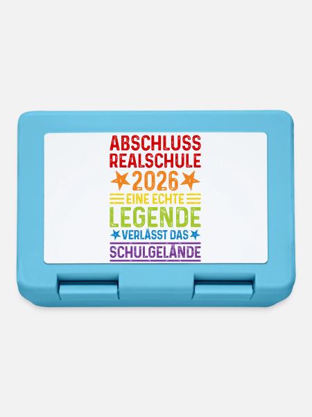 Realschule Abschluss 2026 - Brotdose - Saphirblau