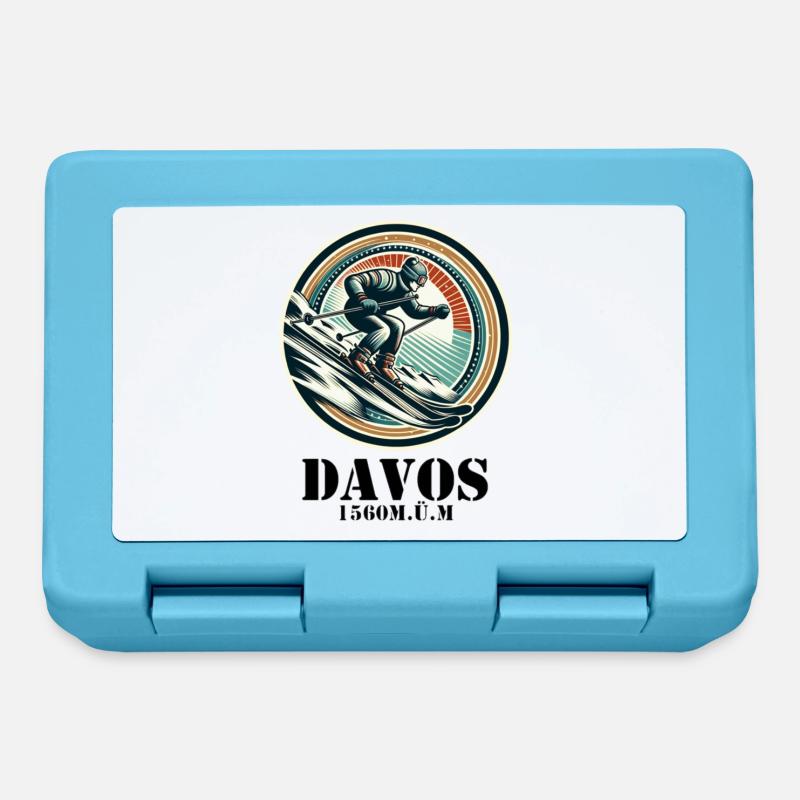 Davos - Brotdose - Saphirblau