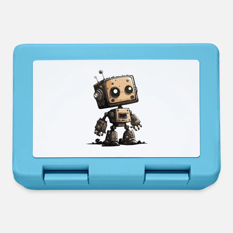 Petit Robot - Boîte à goûter - bleu saphir