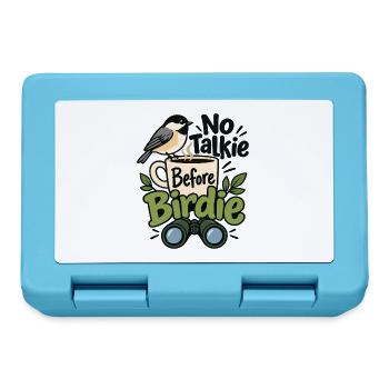 No Talkie Before Birdie - Brotdose - Saphirblau - Vorne