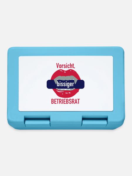 Bissiger Betriebsrat - Brotdose - Saphirblau
