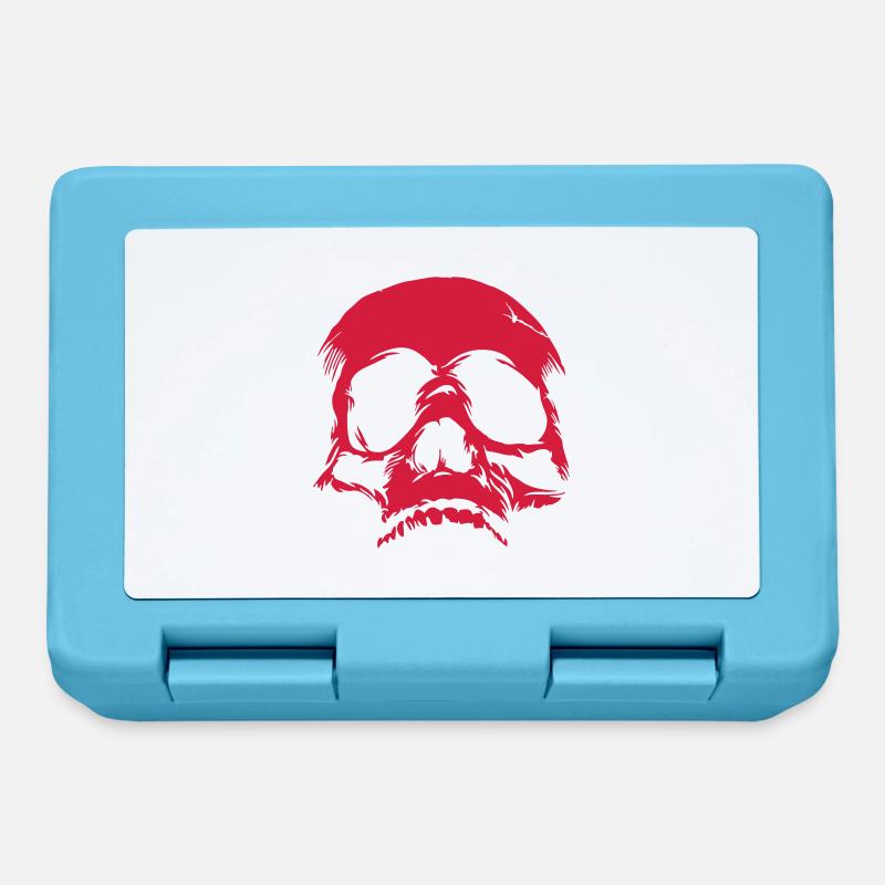 Skull Riss - Brotdose - Saphirblau