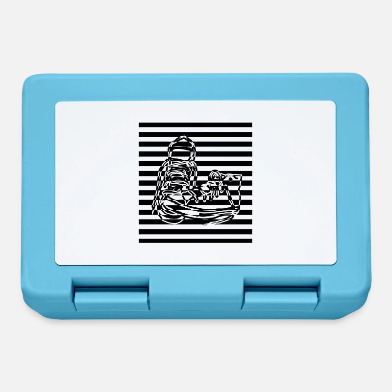 Sneaker gestreift - Lunchbox - sapphire blue