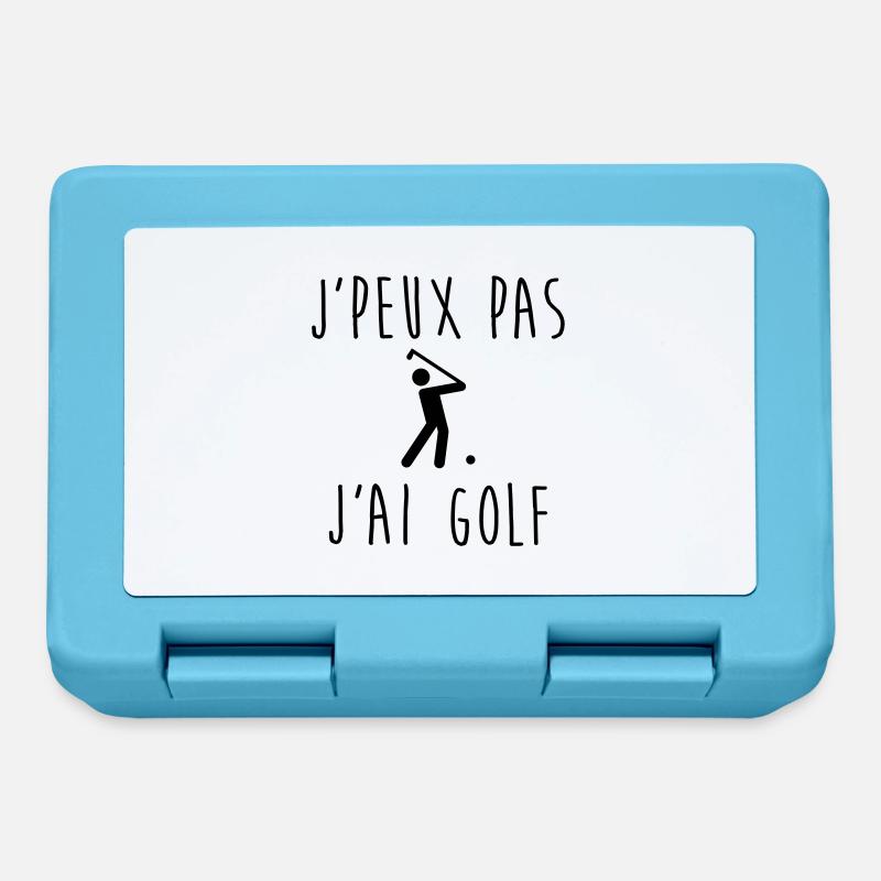 J'peux pas j'ai GOLF - Boîte à goûter - bleu saphir