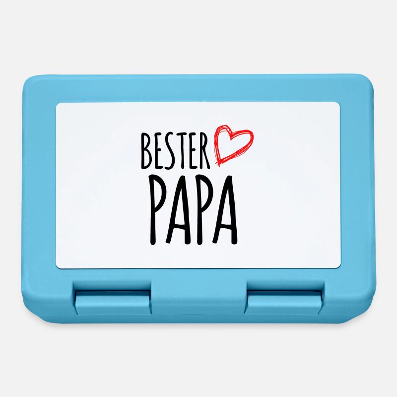 bester Papa - Brotdose - Saphirblau