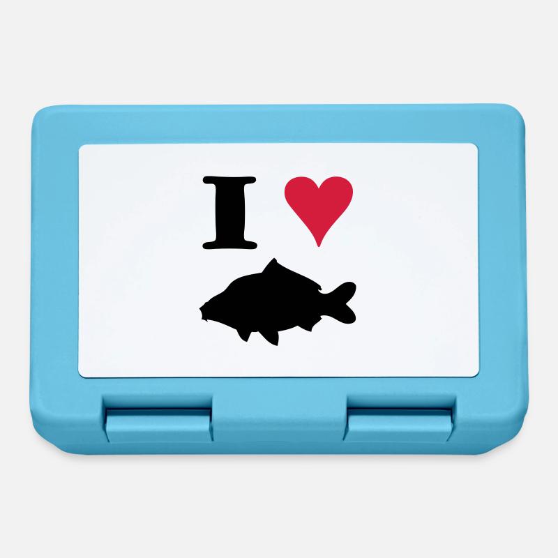 I Love Carp ! - Boîte à goûter - bleu saphir