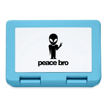 Peace bro alien - Brotdose - Saphirblau - Vorne