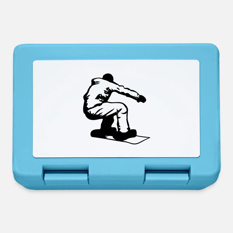 Snowboarders - Boîte à goûter - bleu saphir