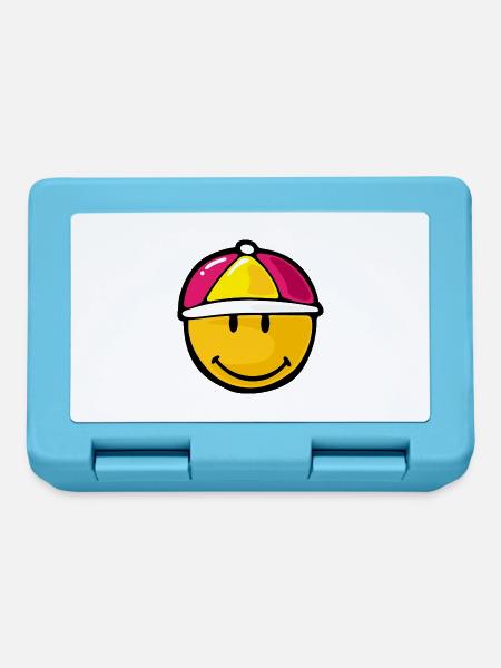 Smiley Jockey - Brotdose - Saphirblau